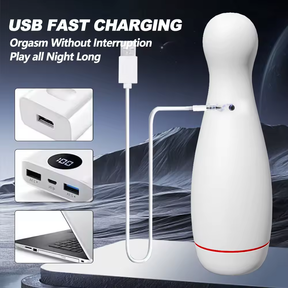 Automatic Masturbator Blowjob Penis Trainer Stroker with 10 Vibration Modes