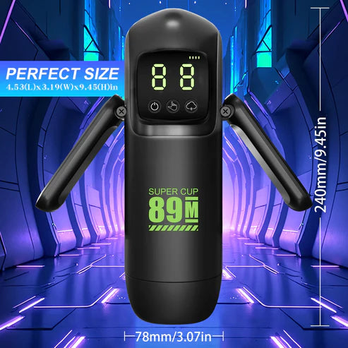 Automatic Masturbator Stroker Blowjob Sex Machine with 7 Sucking & Vibrating