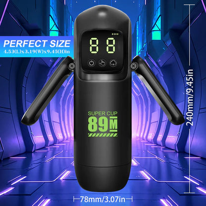 Automatic Masturbator Stroker Blowjob Sex Machine with 7 Sucking & Vibrating