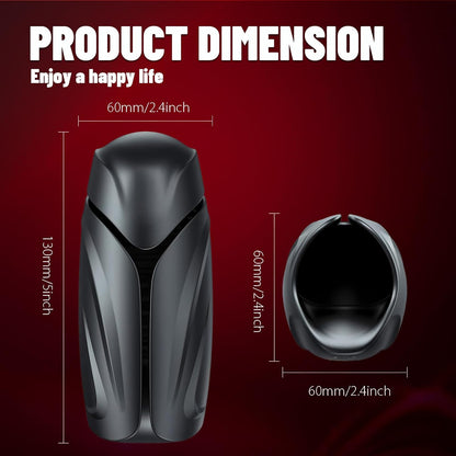 Hands Free Penis Trainer Vibrator Glans Stimulator with 10 Vibration Modes