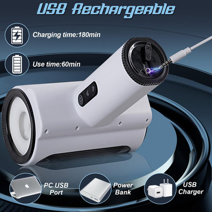 Automatic Masturbator Penis Vibrator Stroker with 5 Thrusting & 5 Rotating & 7 Vibrating