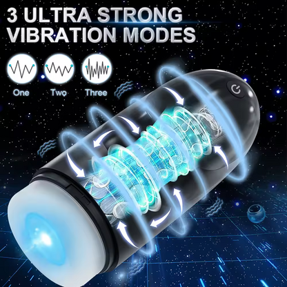 Automatic Masturbator Pocket Pussy Stroker with 3 Vibration Modes