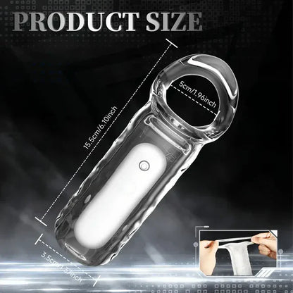 Electric Penis Sleeve Cock Vibrator Masturbator with 10 Vibration Modes