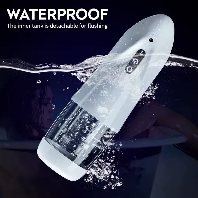 Automatic Masturbator Blowjob Penis Pumps with 10 Speed & Rotation Modes