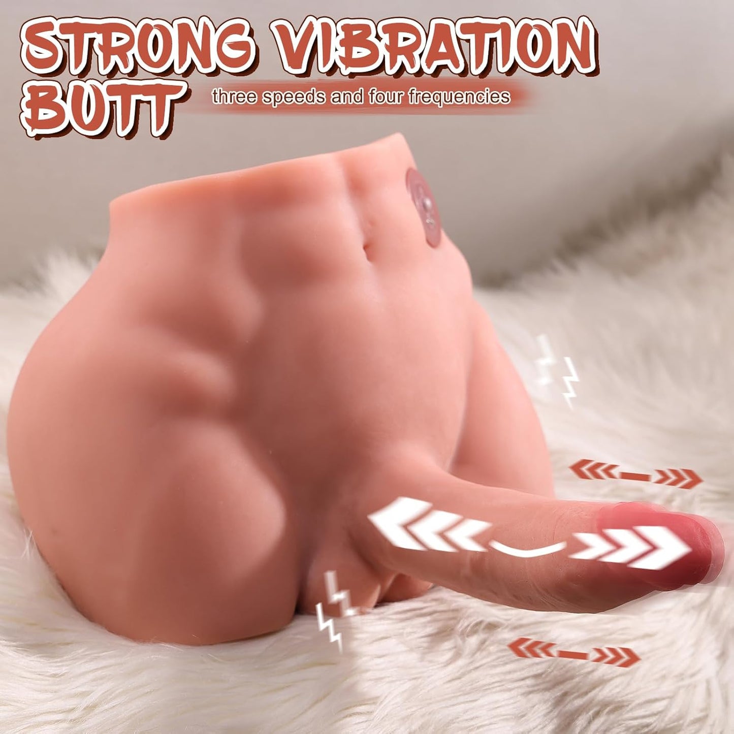 9.7 LB Electric Vibratory Realistic Male Sex Dolls with Thrusting & Vibrating Dildo