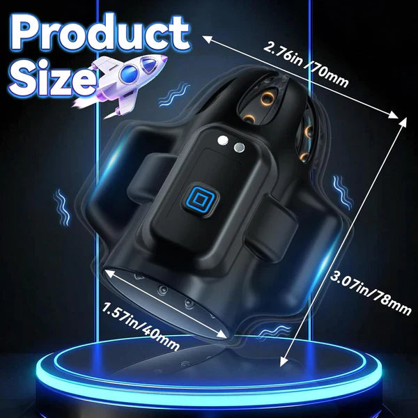 Intelligent Automatic Penis Vibrator Glans Trainer Stroker with 10 Vibration Modes