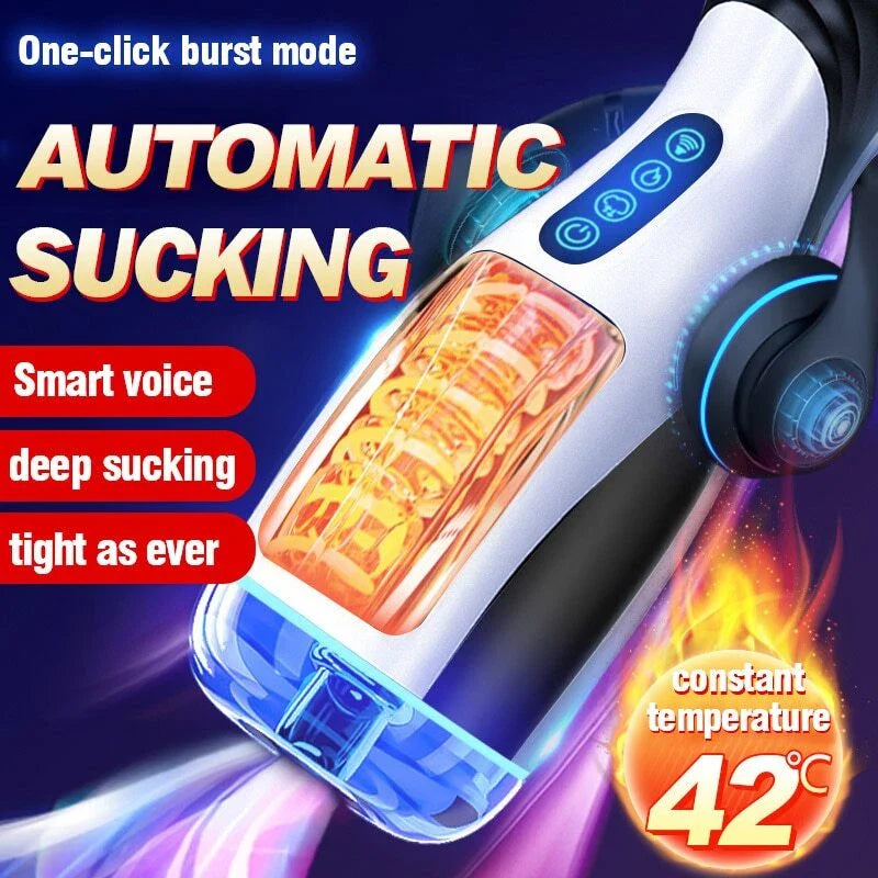 Automatic Masturbator Stroker Sex Machine with 5 Peristaltic & 10 Vibration Modes