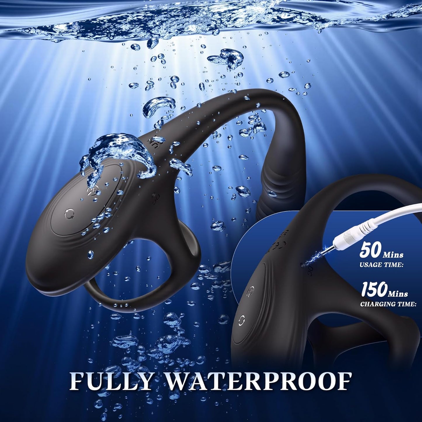 3 IN 1 Prostata Massager Penis Ring Anal Vibrator mit 10 Vibration & Rotation Modes