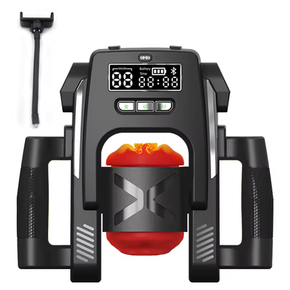 LCD Display Automatic Masturbator Sex Mahcine With 9 Push & Vibration Modes
