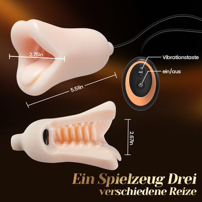 Glans Trainer Oral Sex Precision Training Penis Vibrator Stimulator with 10 Vibration Modes