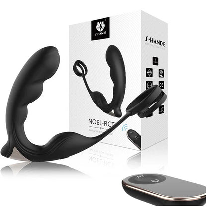 9 Speed Vibrating Prostate Massager Delayed Ejaculation Ring Anal Plug