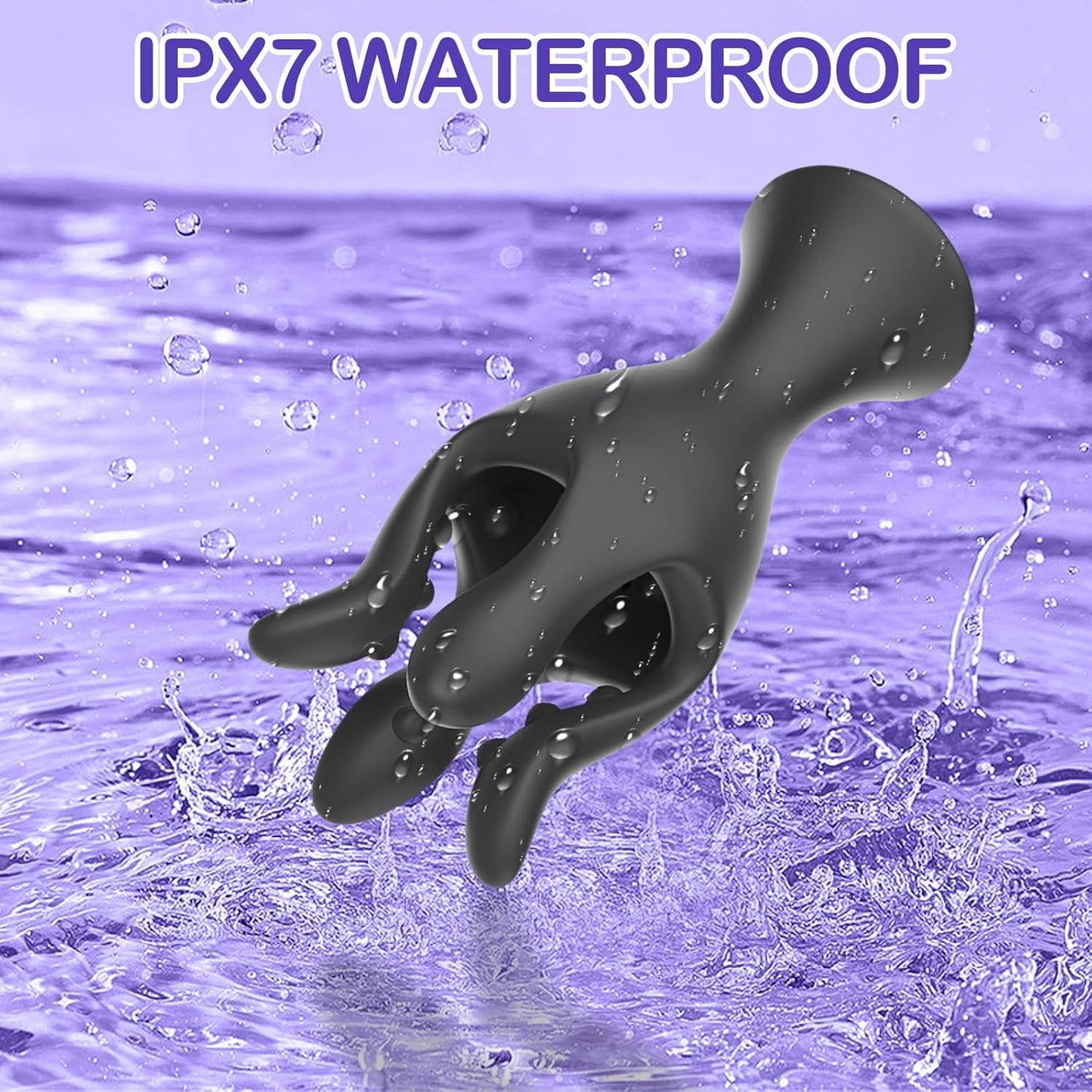 360° Wraping Penis Vibrator Tentacle Stimulator with 10 Vibrating Modes