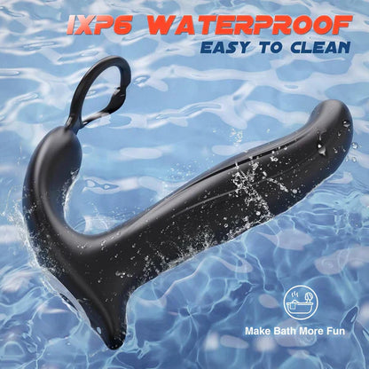 5 IN 1 Anal Vibrator Prostate Massager Butt Plug with 10 Wiggling & Thrusting & Vibrating