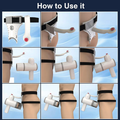 Hand Free  Automatic Masturbator Penis Pump Stroker with 8 Thrusting & Sucking Modes