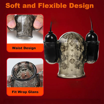 Glans Trainer Penis Vibrator Masturbator with 10 Vibration Modes & 20 Frequencies