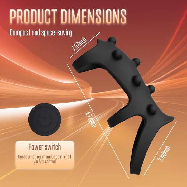 APP Control Penis Trianer Enlarger Cock Ring Masturbator with 10 Vibration Modes