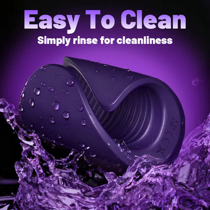 Bluetooth Penis Delay Trainer Cock Ring Glans Massager with 10 Vibrations