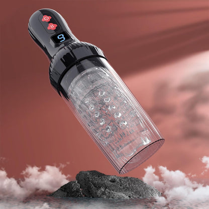 2 IN 1 Automatic Masturbator Penis Trainer with 9 Thrusting & Rotating Modes