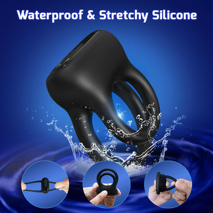 Detachable Vibrating Cock Ring Penis Vibrator with 10 Vibration Modes