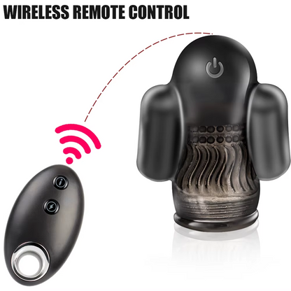 Electric Glans Trainer Penis Vibrator Masturbator with 8 Powerful Vibration Modes