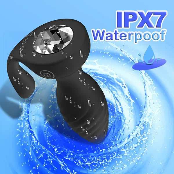 2 in 1 Remote Control Vibrator Prostate Massager Anal Vibrator with 10 Vibrating Modes