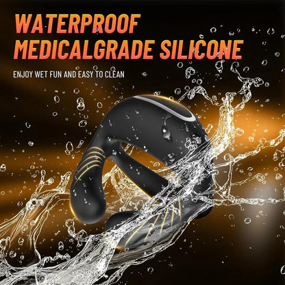 Stretchable Cock Ring Penis Trainer Vibrator with 10 Vibration Modes