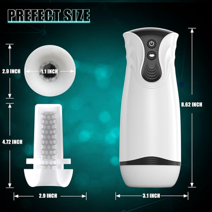 3 in 1 Automatic Sucking Male Masturbator Stroker with 10 Vibration & 4 Suction