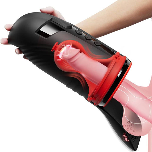 Automatic Masturbator Blowjob Sex Machine with 3 Rotating & 5 Sucking & 10 Vibrating Modes