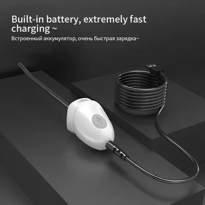 E-stim Penis Plug Vibrator Dilator with Urethral Catheter & 10 Vibration Modes