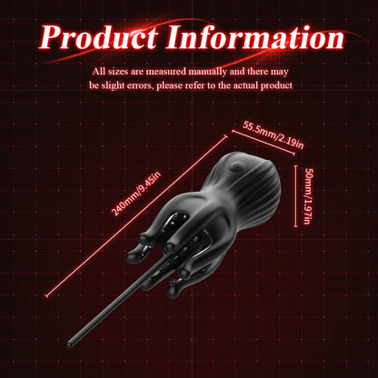 Glans Trainer Penis Massager Urethral Plug Stimulator with 10 Vibration Modes