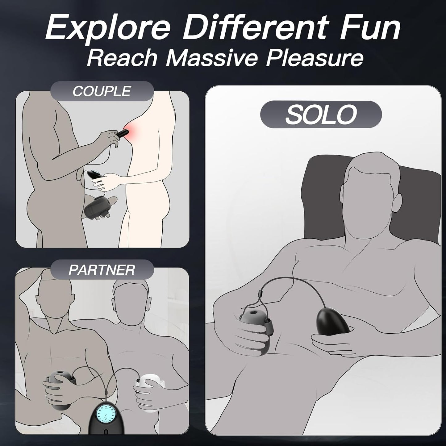 6 IN 1 Penis Trainer Pocket Pussy Masturbator with 8 Vibrating & 12 Frequencies Modes