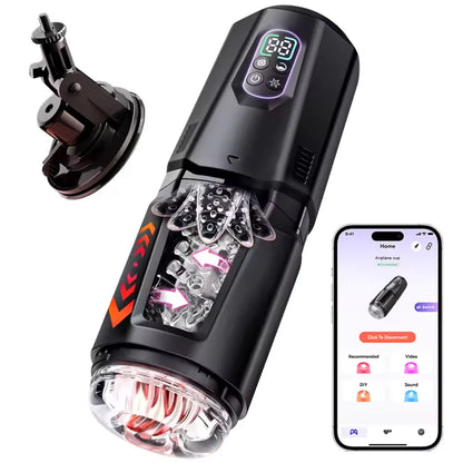 Automatic Masturbator Sex Machine Stroker Blowjob with 7 Thrust and Rotation Modes