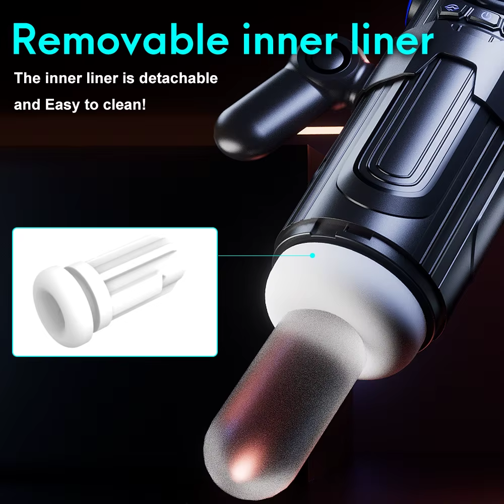 Electric Masturbator Stroker Blowjob with 4 Telescopic & 9 Vibration & 4 Suction Modes