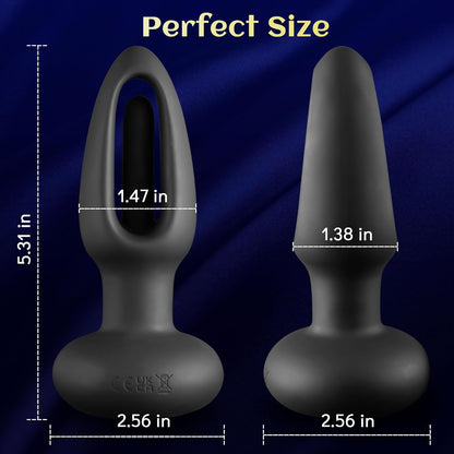 Prostate Massager Anal Vibrator Butt Plug with 10 Flapping & Vibration Modes