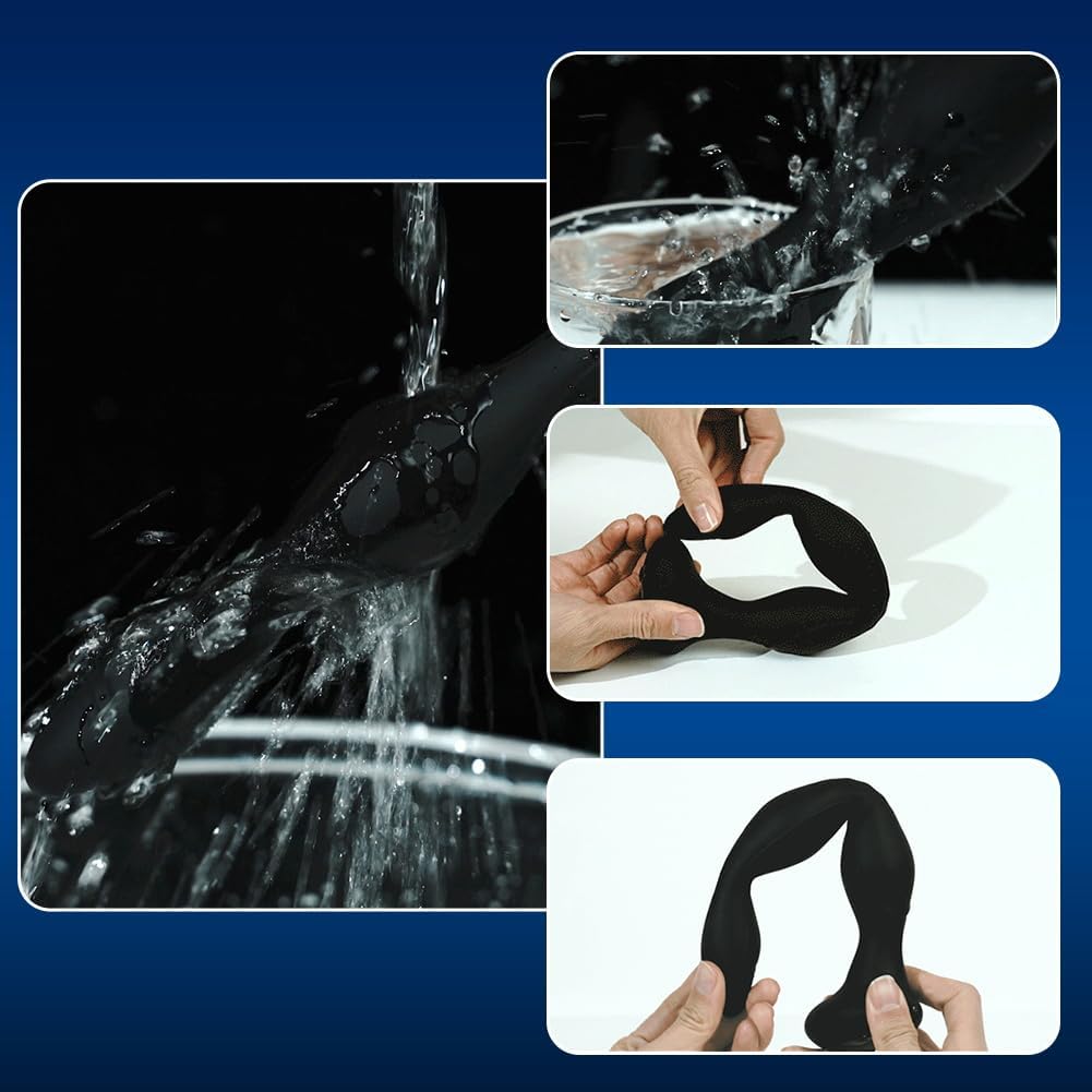 E-stim Anal Vibrator Prostate Massager with 5 Electric Shock Intensities 10 Vibration Modes