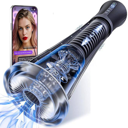 Automatic Masturbator Penis Pump Enlarger with 9 Vibrations & 5 Auto-suction Modes