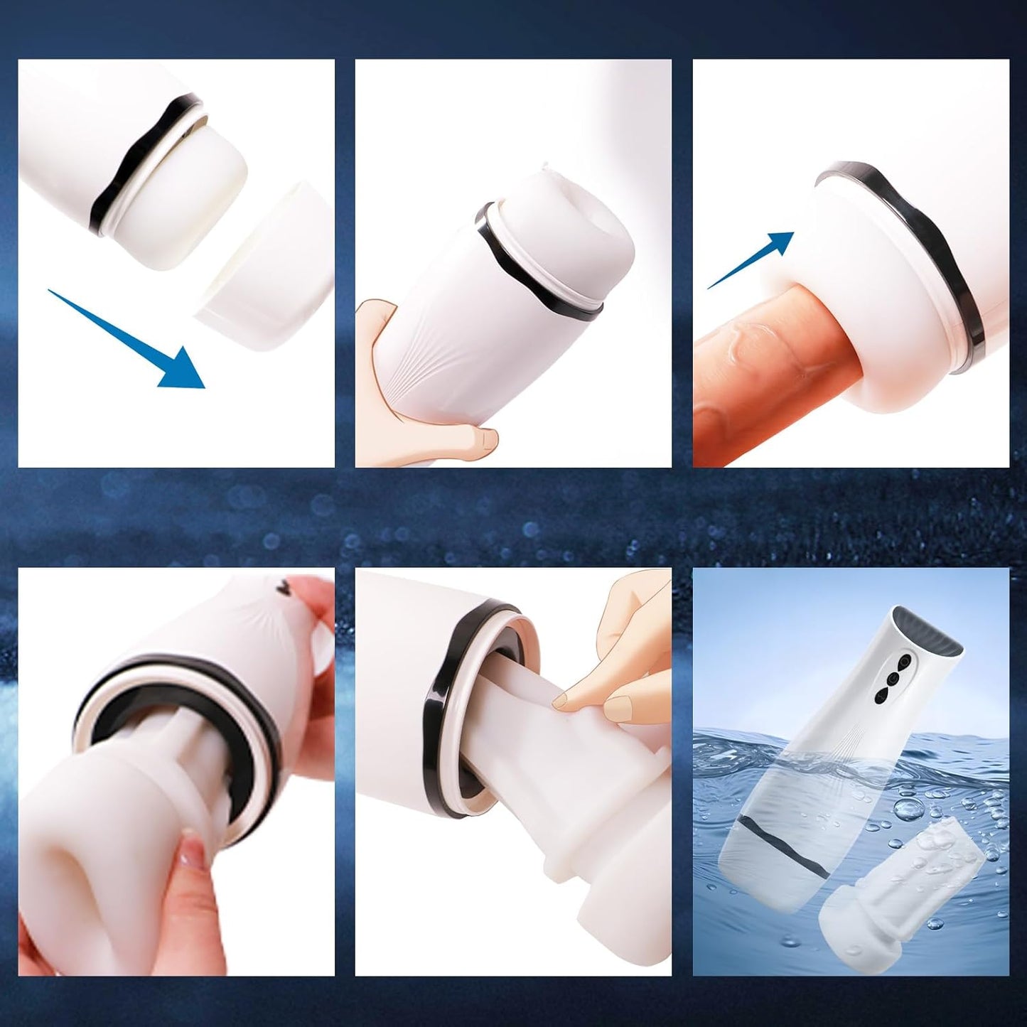 Automatic Masturbator Stroker Penis Stimulation with 10 Sucking & Vibrating Modes