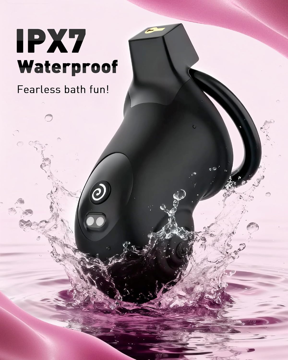 App Control Locking Chastity Cage Device Sex Toy with 8 Vibration Modes