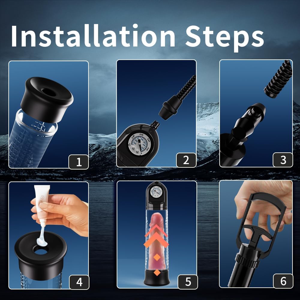 Manual Penis Vacuum Pump Enlargement Air Pressure Device