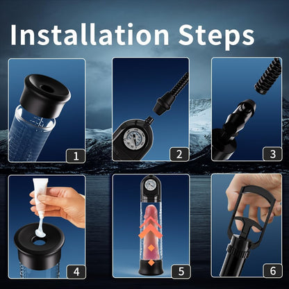 Manual Penis Vacuum Pump Enlargement Air Pressure Device