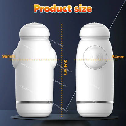 Automatic Masturbator Penis Trainer Vibrator Stroker Blowjob with 10 Vibration Modes