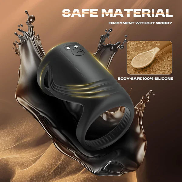 Electric Penis Trainer Vibrator Cock Ring Masturbator with 9 Vibration Modes