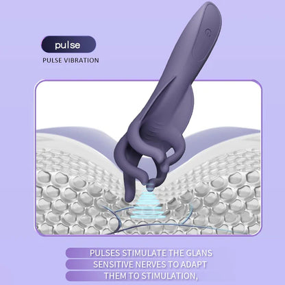 Penis Trainer Glans Stimulator Male Masturbator with 10 Vibration Patterns