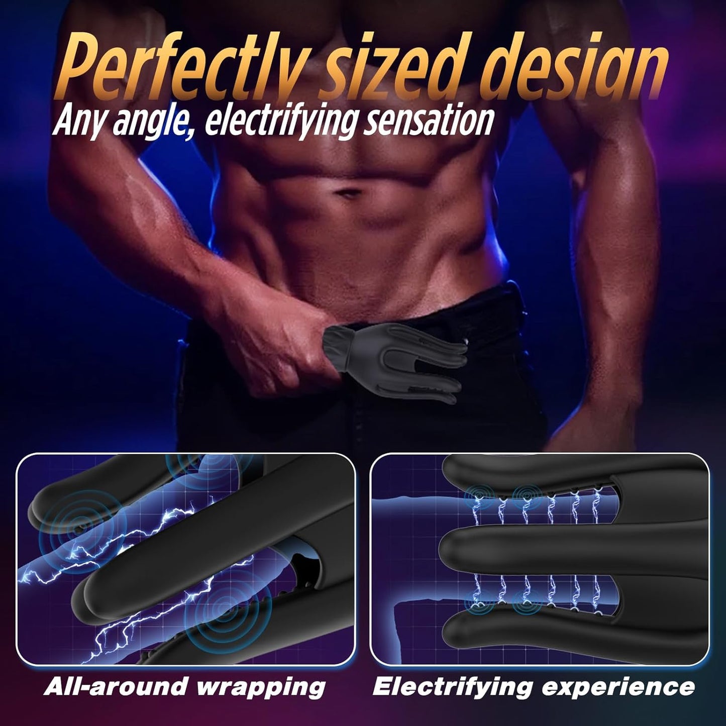 360° Wrapped Tentacle Penis Trainer Vibrator Stroker with 3 Strength 7 Vibration Modes