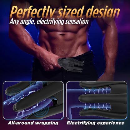 360° Wrapped Tentacle Penis Trainer Vibrator Stroker with 3 Strength 7 Vibration Modes