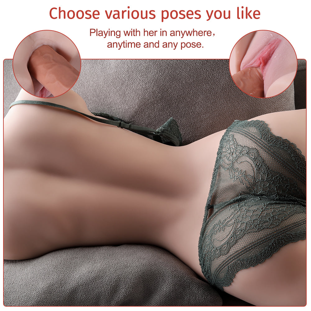 Hermosa - 21.61LB Life Size Torso Sex Doll With Big Breasts And Thin Waist