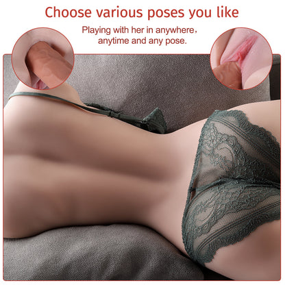 Hermosa - 21.61LB Life Size Torso Sex Doll With Big Breasts And Thin Waist