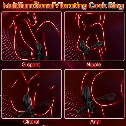 Cock Ring Penis Trainer Vibrator Stimulator with 10 Vibrations Modes