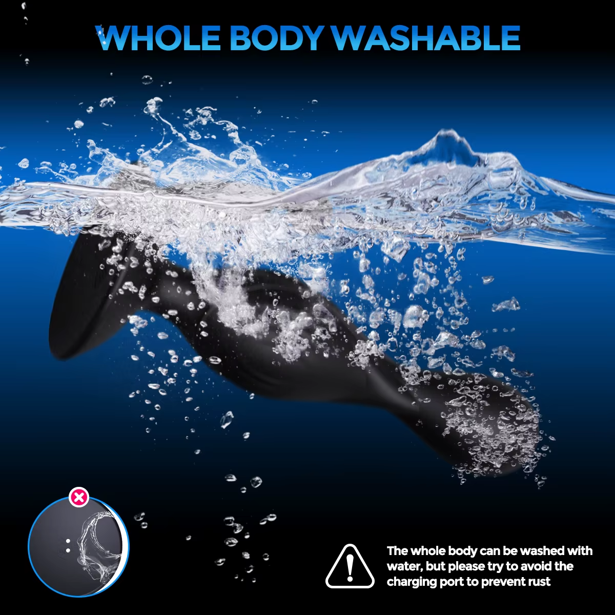 E-stim Pulse Anal Beads Butt Plug Vibrator SM Sex Toys