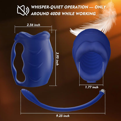 Detachable Penis Trainer Vibrator Butt Plug Masturbator with 10 Vibration Modes
